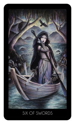 Le 78 tarot carte six of swords