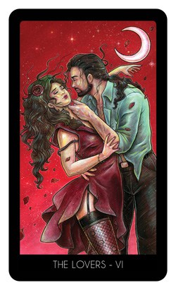Le 78 tarot carte l'amoureux