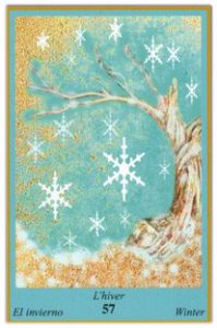 Oracle bleu: la carte L'Hiver