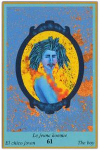 Oracle bleu: la carte Le Jeune Homme
