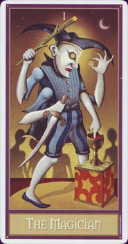 Tarot Deviant Moon : carte le bateleur