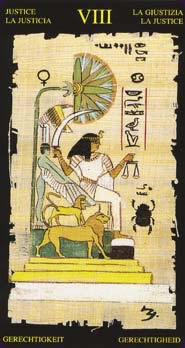 Tarot égyptien la carte de la justice