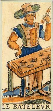 Anciens tarots Bolognais: la carte le Bateleur