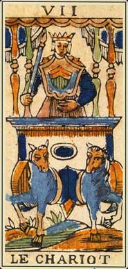 Anciens tarots Bolognais carte le Chariot