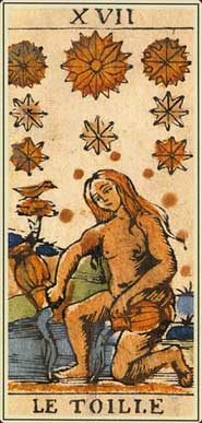 Anciens tarots Bolognais carte l'étoile