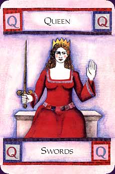 Art of Tarot carte reine-epee