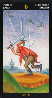 Le tarot Bosch: carte 6 d'épée