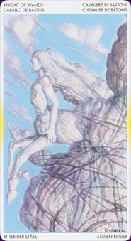 Tarot of metamorphosis: carte chevalier de batons