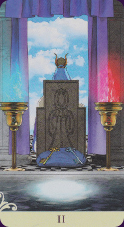 Le vice-versa tarot: verso carte la papesse