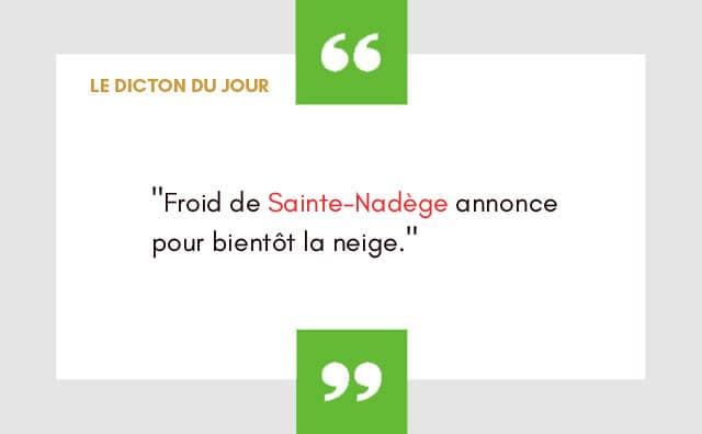 Dicton 18 septembre