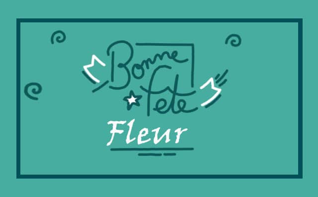 05 Octobre : Bonne fête Fleur