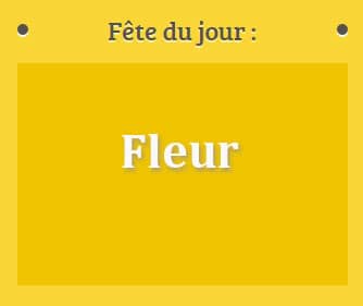 Prénom Fleur fête le 05 Octobre