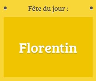 Prénom Florentin fête le 24 octobre
