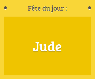 Prénom Jude fête le 28 octobre