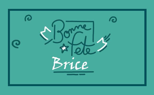 13 novembre : bonne fête Brice
