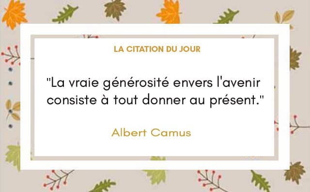 Citation du 30 novembre