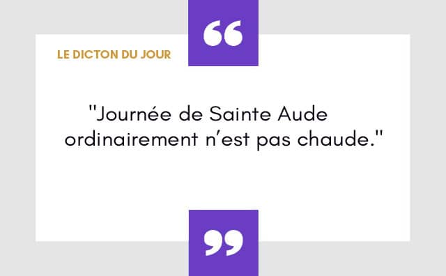 Dicton du 18 novembre