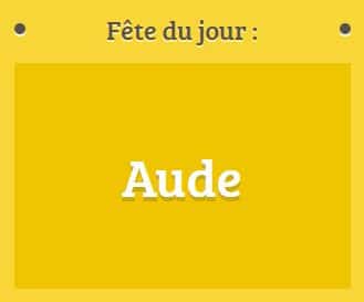 Prénom Aude fête le 18 novembre