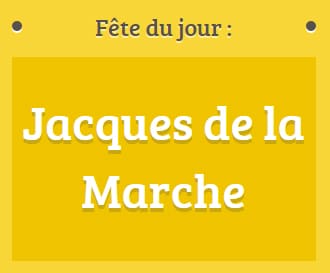 Prénom Jacques de la marche fête le 28 novembre