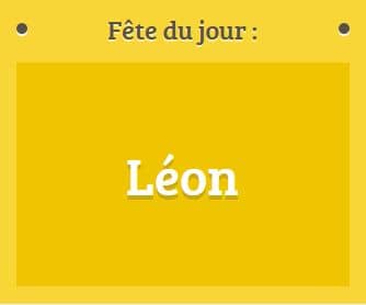 Prénom Léon fête le 10 novembre