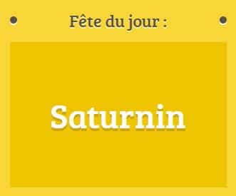 Prénom Saturnin fête le 29 novembre
