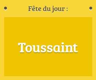 Prénom Toussaint fête le 01 novembre