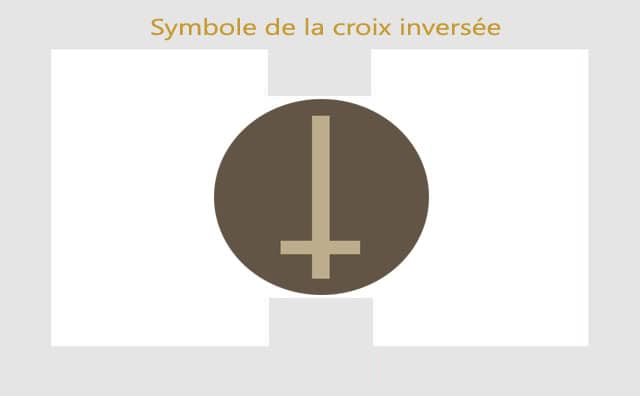 La croix inversée symbole de l'antéchrist