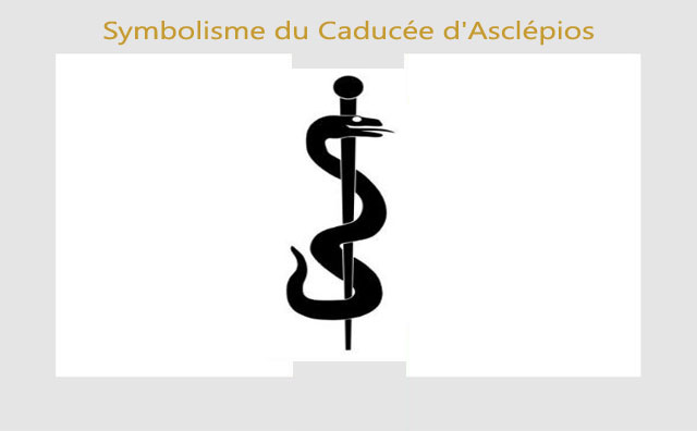 Caducée d'Asclépios symbole de la médecine