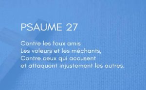 Interprétation du psaume 26 de la bible