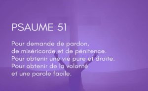 Interprétation du psaume 51 de la bible