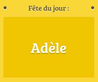Prénom Adèle fête le 24 décembre