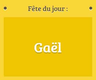 Prénom Gaël fête le 17 décembre