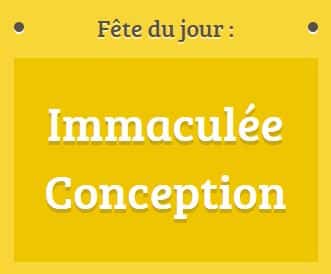 Prénom Immaculée Conception fête le 08 décembre