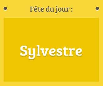 Prénom Sylvestre fête le 31 décembre