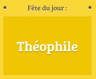 Prénom Théophile fête le 20 décembre