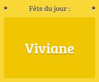 Prénom Viviane fête le 02 décembre
