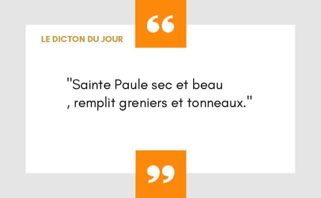 Dicton 26 janvier