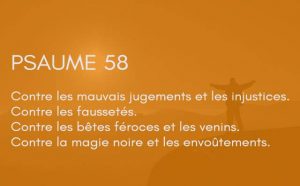 Interprétation du psaume 58 de la bible