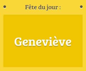 Prénom Geneviève fête le 03 janvier