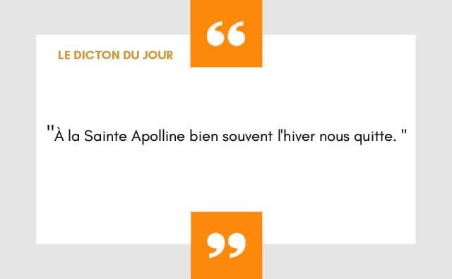 Dicton 09 février