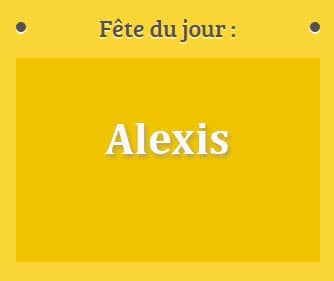 Prénom Alexis fête le 17 Février