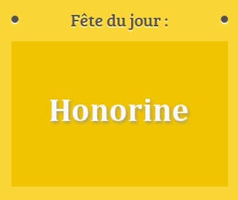 Prénom Honorine fête le 27 Février