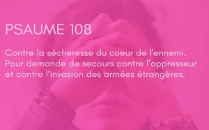 Interprétation du psaume 108 de la bible