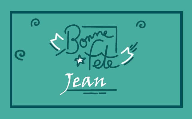 Le 08 mars Bonne Fête Jean :