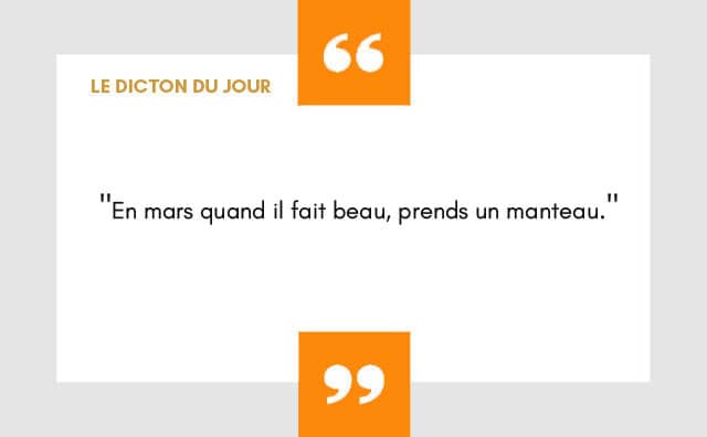 Dicton 13 Mars