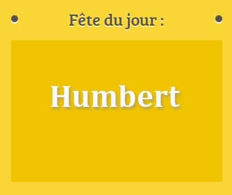 Prénom Humbert fête le 25 Mars