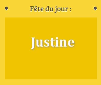 Prénom Justine fête le 12 Mars