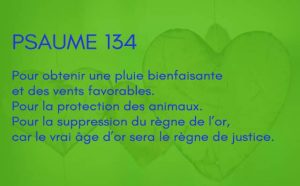 Interprétation du psaume 134 de la bible