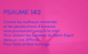 Interprétation du psaume 142 de la bible