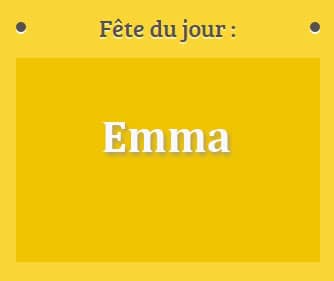 Prénom Emma fête le 19 Avril